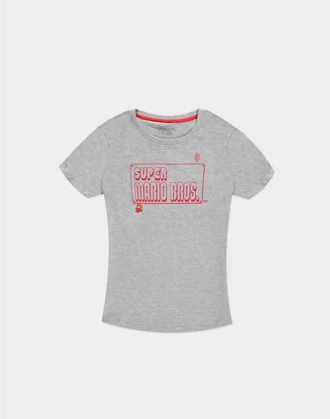 Nintendo 8Bit Super Mario Bros Womens Tshirt XL