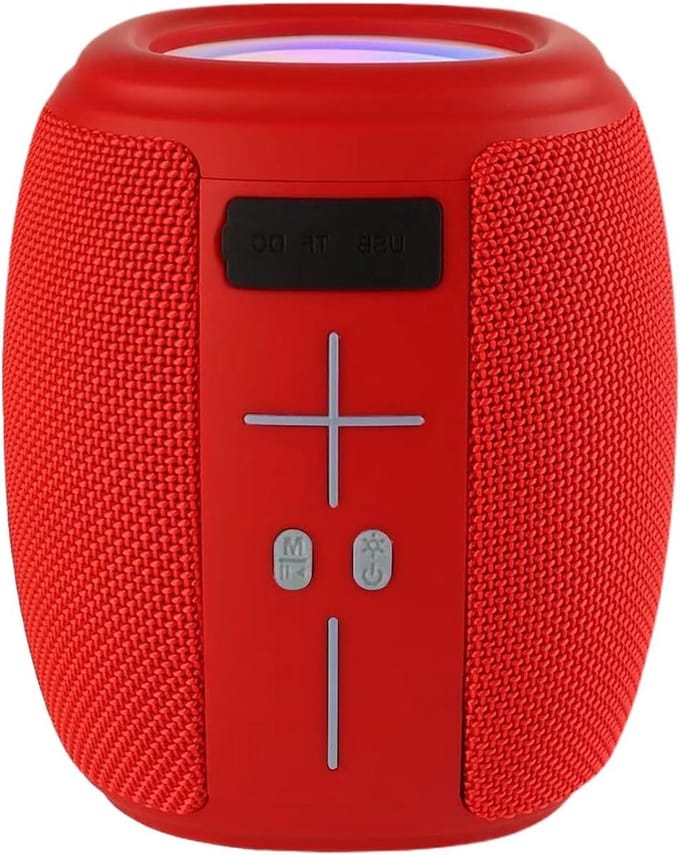 Draagbare Luidspreker - Kleine Speaker - Buiten Geluid - Waterdicht Stofdicht - 13.7 cm Hoog - Rood