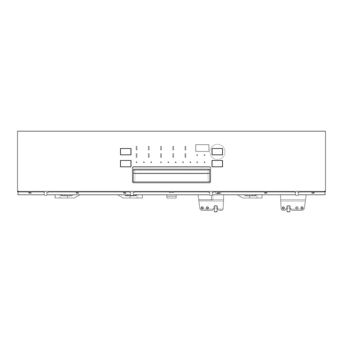 AEG controlepaneel, inox, AEG, EDW1850, 590mm 8088621399