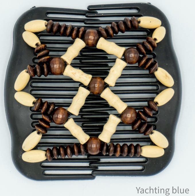 Haarkammen - dubbel -  met kralen - haarclip - dubbele kam - kralen - haarclips dames -