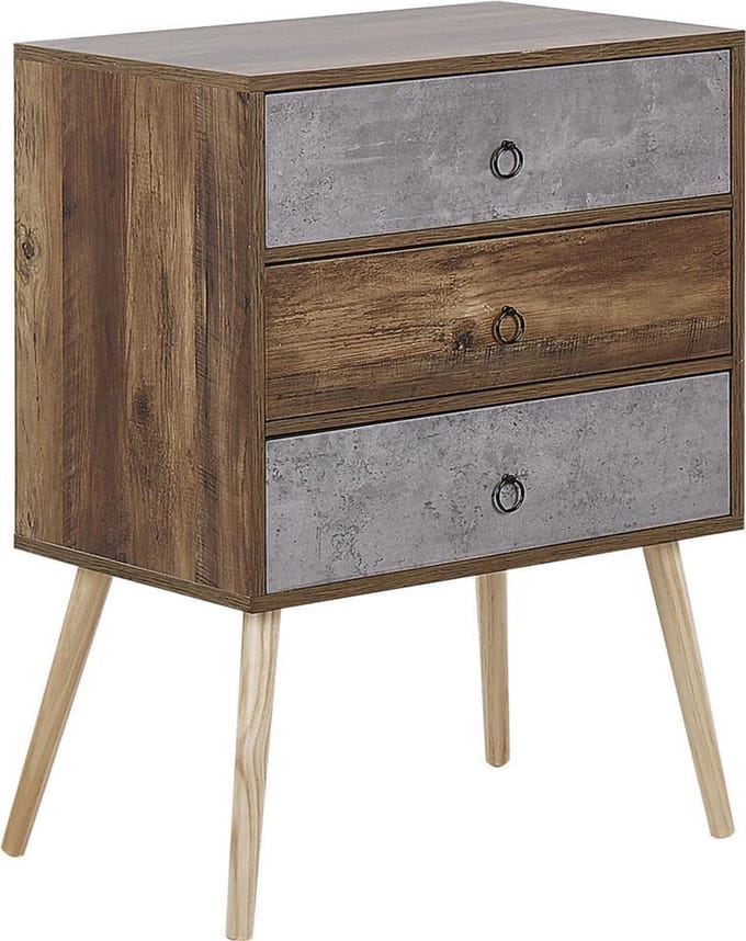 BATLEY - Dressoir - Grijs - Vezelplaat