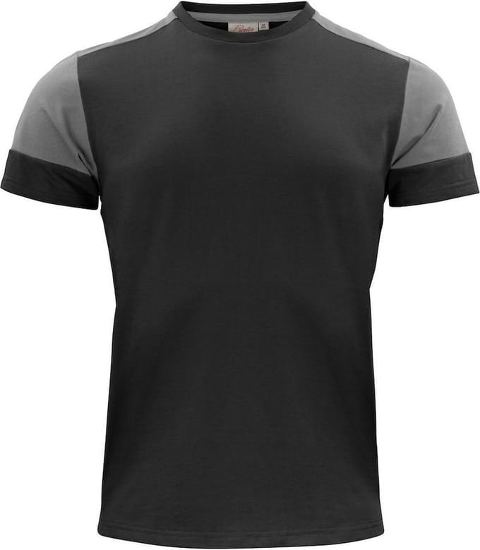 Printer Prime T-Shirt Heren Zwart/Staalgrijs - Maat L
