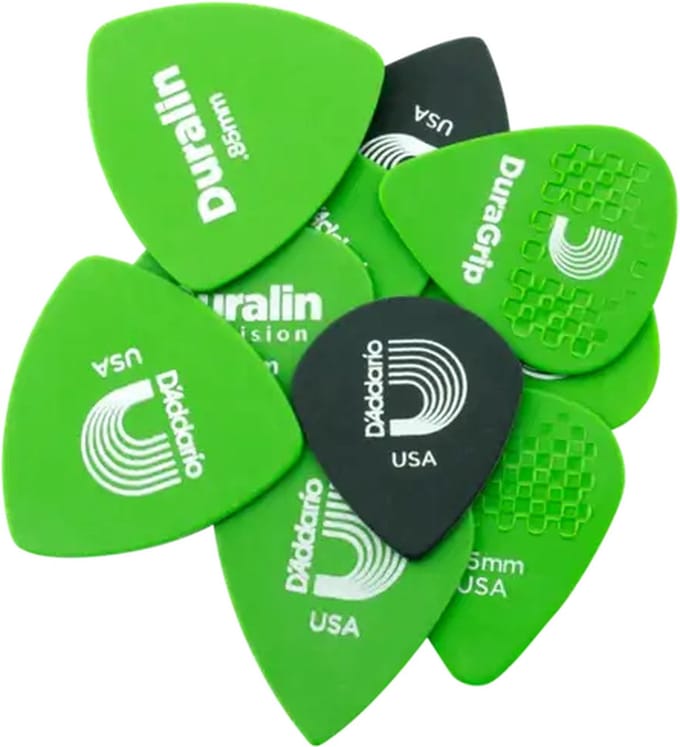 D'Addario - Duralin Assorted Shapes Pack - Plectrum - Medium - 10-pack