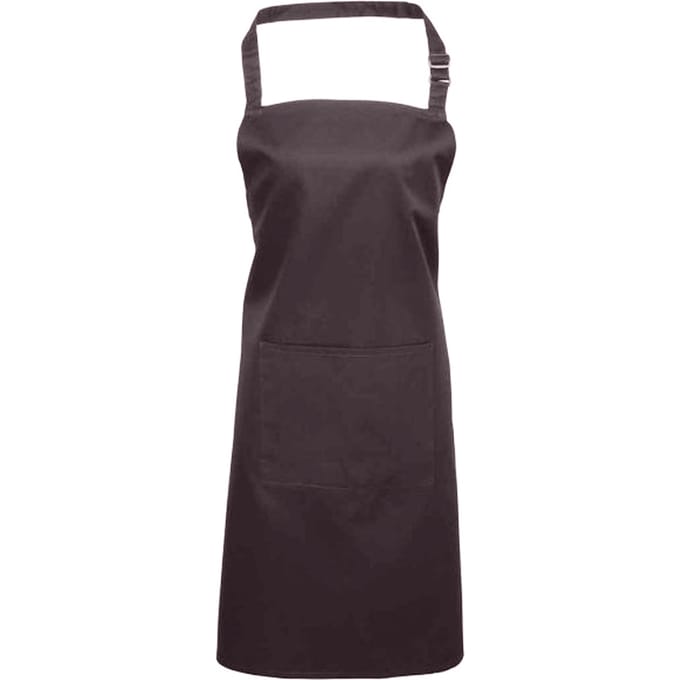 Premier Unisex Volwassenenschort met zakken (Houtskool)