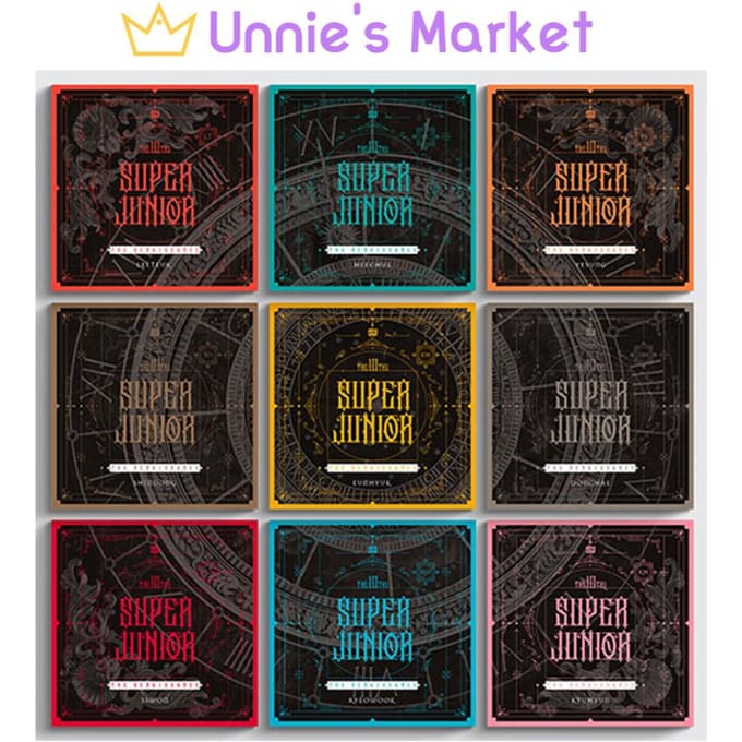 Super Junior - De Renaissance (VIERKANT Stijl) Random black