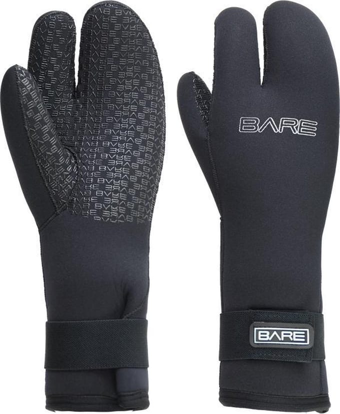 Bare 7mm Three Finger Handschoen