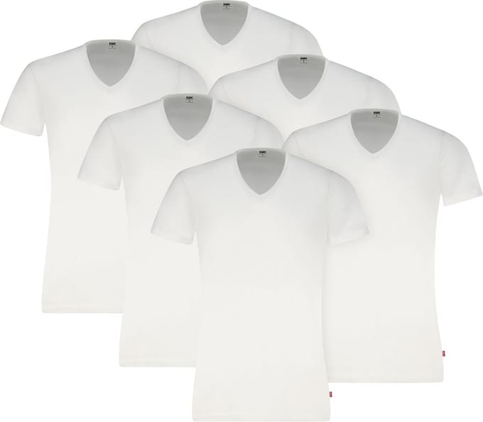 6-pack Levi's heren T-shirt V-Neck