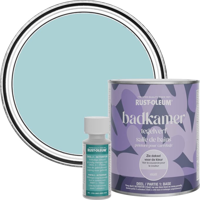 Rust-Oleum Blauw Badkamer Tegelverf Matt - Kleine Cycladen 750ml