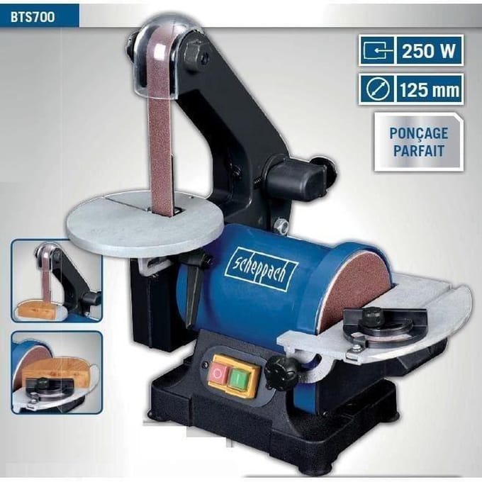 Scheppach BTS700 Band-schijfschuurmachine 5" 4903304901