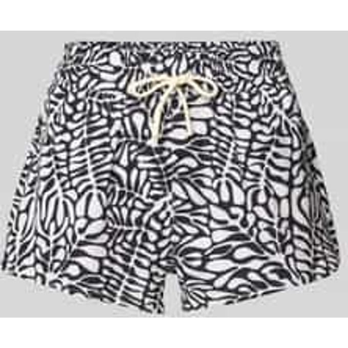Korte regular fit broek met tunnelkoord, model 'JOOGI'