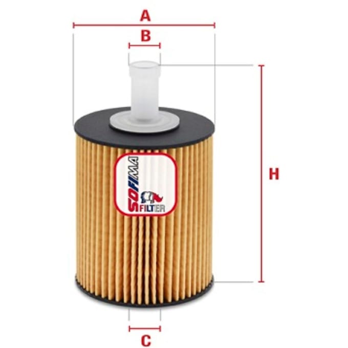 Oliefilter SOFIMA S 5077 PE