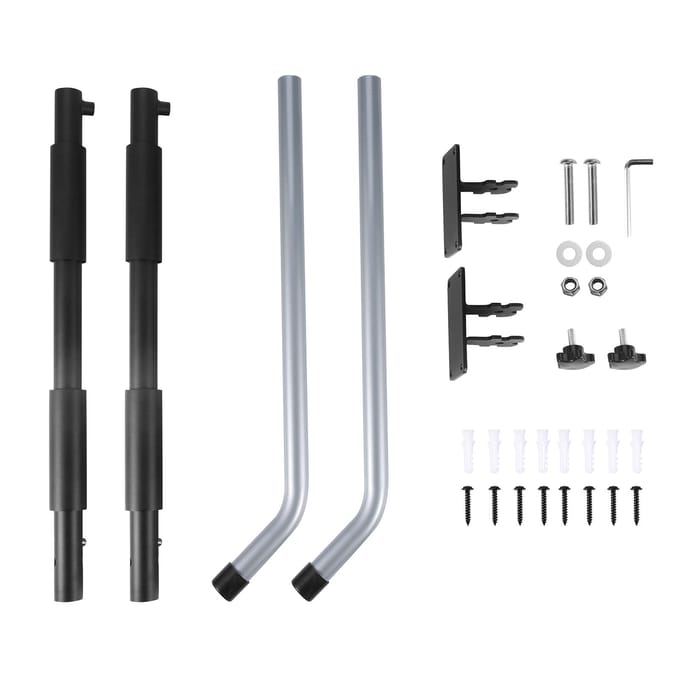 1 paar wandgemonteerde opbergrekken voor autodakkoffer SUP paddleboard 2 black