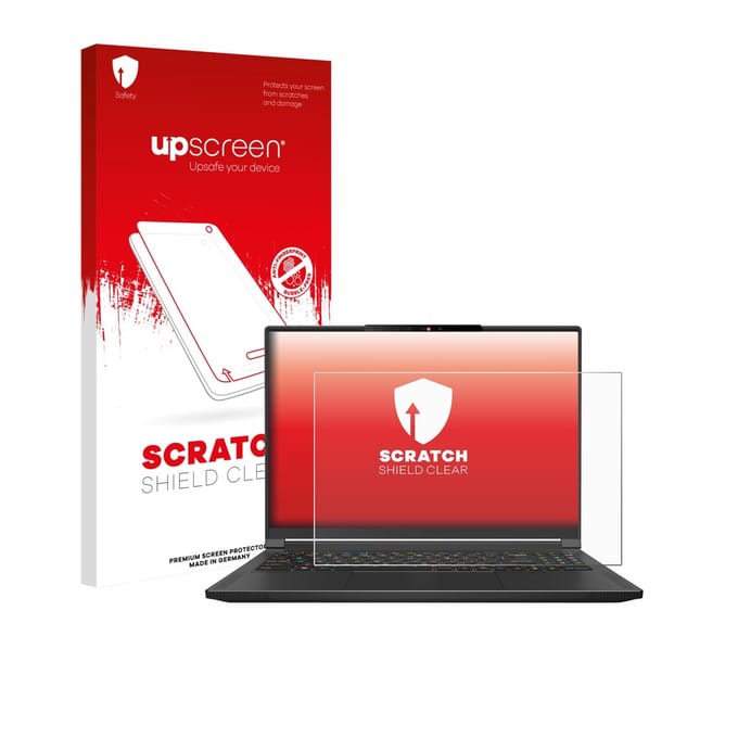 upscreen - Screenprotector voor MSI Stealth A16 AI+ - Folie Beschermfolie transparant