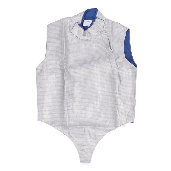 Schermuitrusting Lame Verstelbare Kraag Driedimensionaal Gesneden Metaal Rechterhand Schermuitrusting Metallic Lame voor Competitie Training 42 white