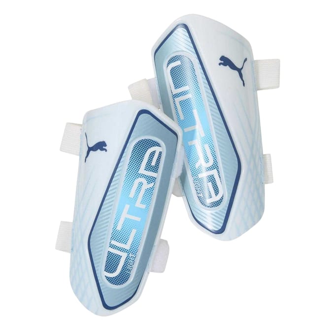 Puma Ultra lichte scheenbeschermers voor volwassenen (Blauw/zilver)