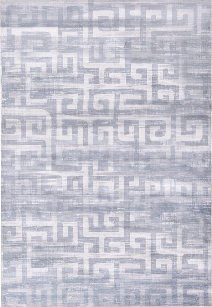 BEYDAG - Loper vloerkleed - Grijs - 140 x 200 cm - Stof
