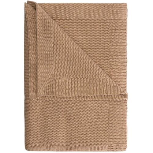 Prénatal ledikantdeken Pure - Taupe Bruin - 100 x 150 cm