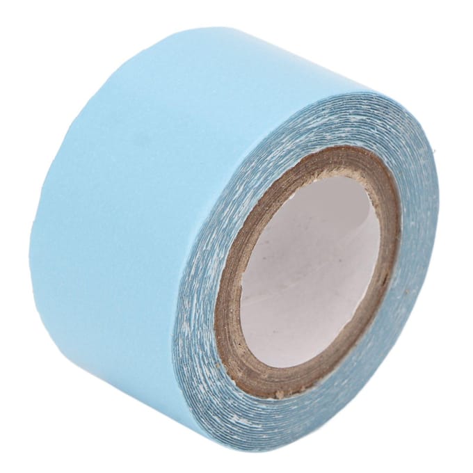3 Yards Bande de Support pour Perruque Double Face Largeur 2,3 cm Adhésif Fort Hypoallergénique PU Dentelle Rouleau de Bande white