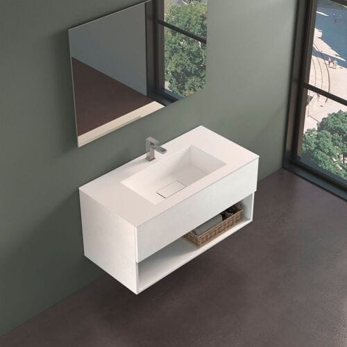 progettobagno Evo 54 Lago Uno washbasin with vanity unit 100 cm MB54E100LAPHIBI
