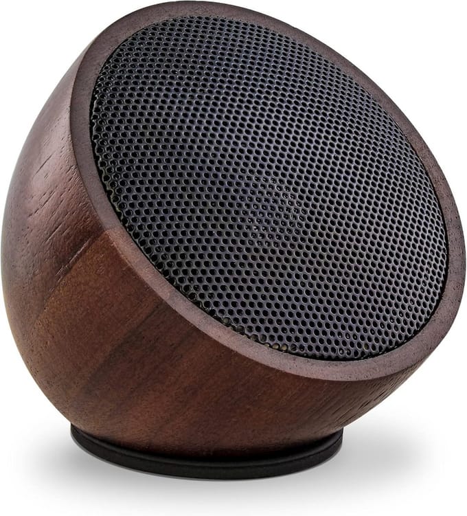 Mini Bluetooth Speaker van Walnoothout met Rijke Bass