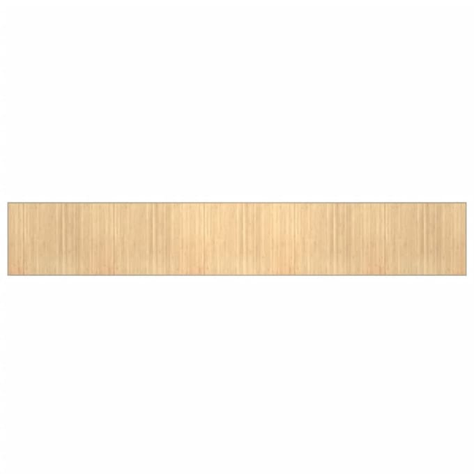 vidaXL Vloerkleed rechthoekig 80x1000 cm bamboe lichtnaturel