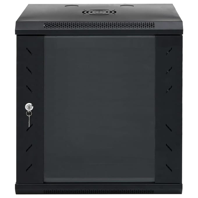 vidaXL Netwerkkast wandgemonteerd 12U 19" IP20 53x40x60 cm