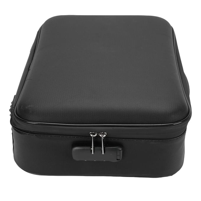 Boîte à documents ignifuge avec serrure à combinaison, étanche, coque rigide, coffre-fort pour documents importants, certificats, ordinateur portable gray