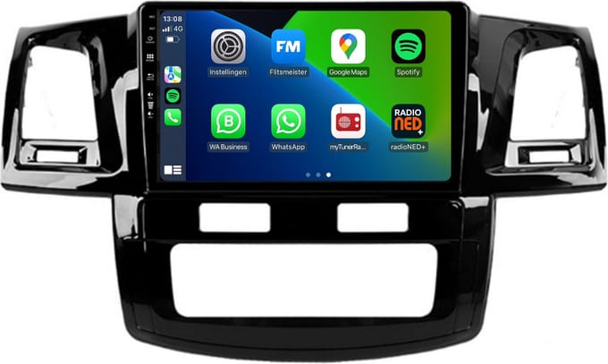 Carplay autoradio voor Toyota Hilux 2008 t/m 2016 | Android 13 | Draadloos Apple Carplay & Android Auto | 2GB + 32GB | 8-Core processor | Davilon | 2025 model | 2008 2009 2010 2011 2012 2013 2014 2015 2016 | Bluetooth & Wifi