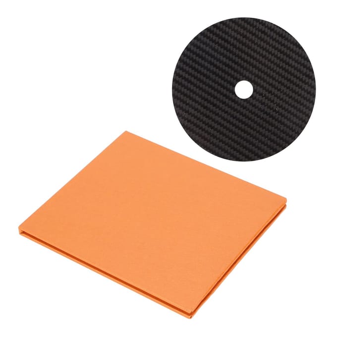 CD DVD Stabilisator Koolstofvezel 0.2mm Tuning Mat Schijfstabilisator voor Toplader SpelerZwart wit