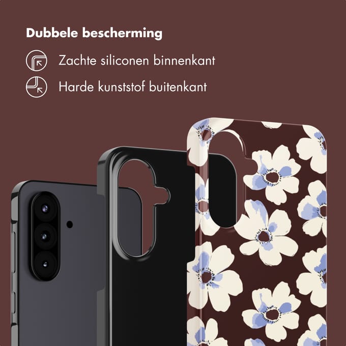 Selencia Vivid Backcover voor de Samsung Galaxy A57 (5G) - Choco Flower Pop