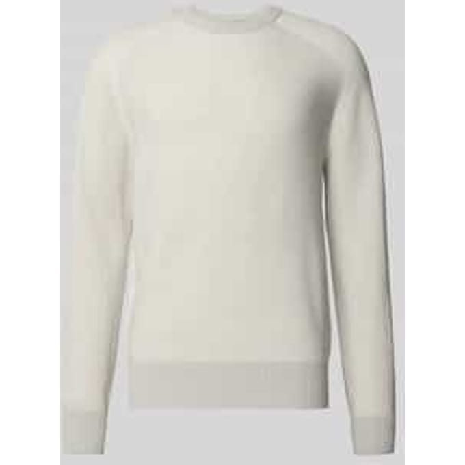 Regular Fit gebreide trui van scheerwolmix model 'AKAJER'
