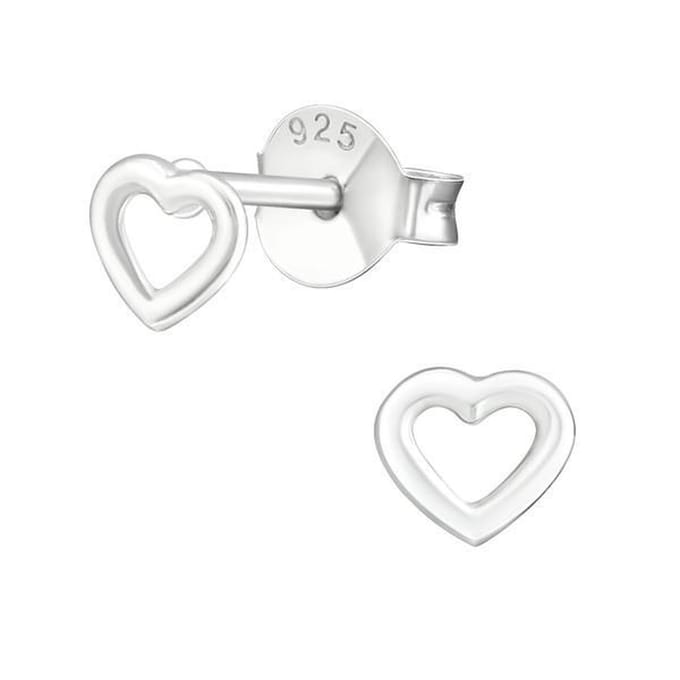 Amanto Oorbellen Elvira - 925 Zilver E-Coating - Hart - Ø4mm