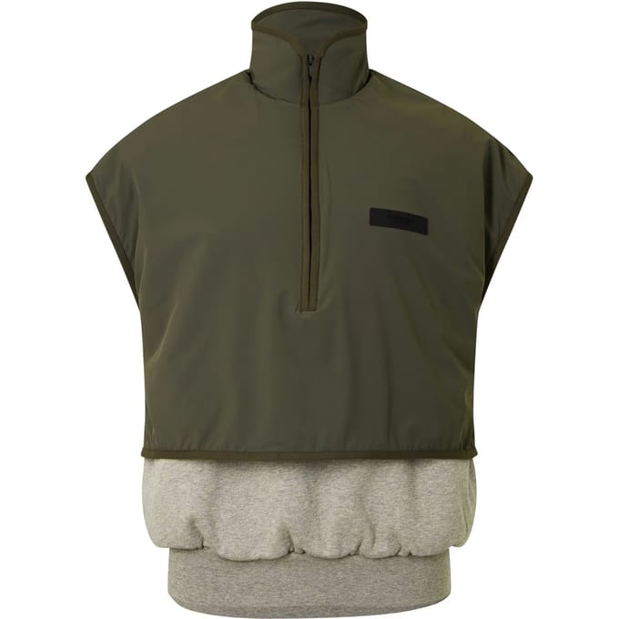 Essentials nylon fleece coltrui vest