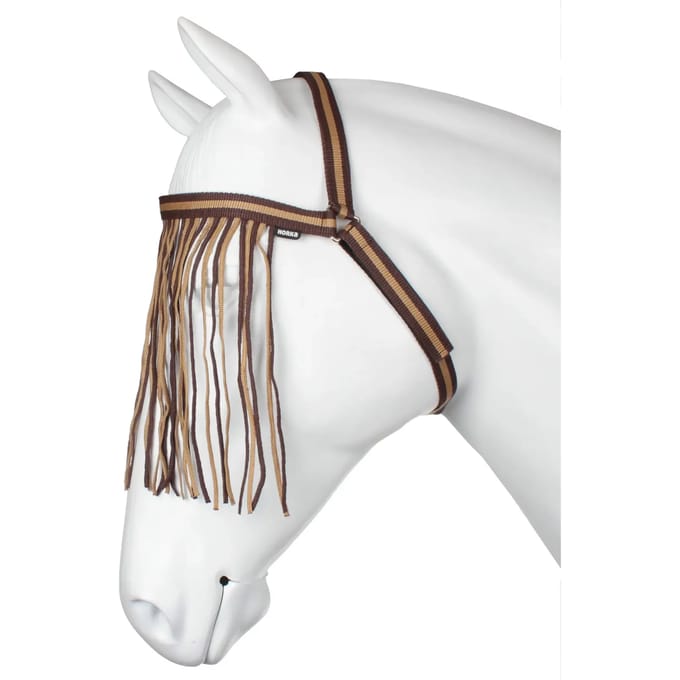 Horka Vliegenfrondeel Keelriem 43 Cm Polyester Bruin