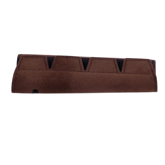 Hoorn Handbeschermer Leer Antislip Beschermer Handvat Wrap Handkussen Cover Instrument Accessoire black