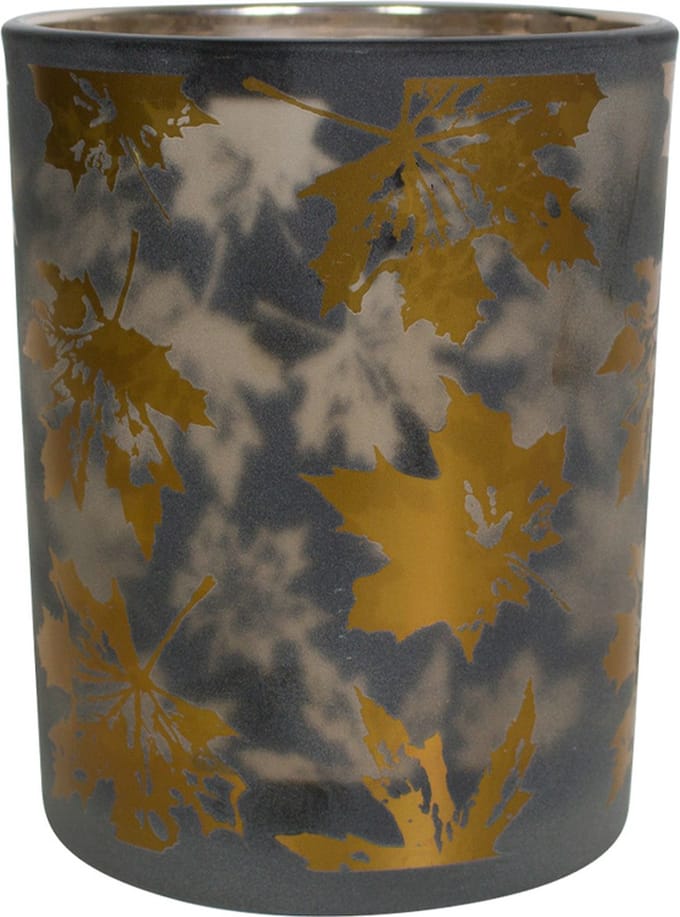 windlicht herfst bladeren medium 12cm