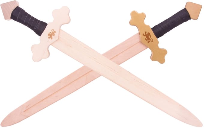 Houten Zwaard Leeuwenhart - lengte 60 cm