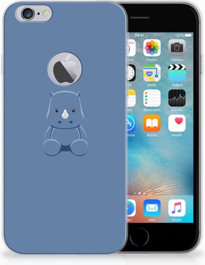 Apple iPhone 6 Plus | 6s Plus Telefoonhoesje met Naam Baby Rhino