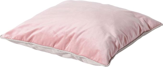 Madison sierkussen 45x45 cm Velvet pink/Panama linnen