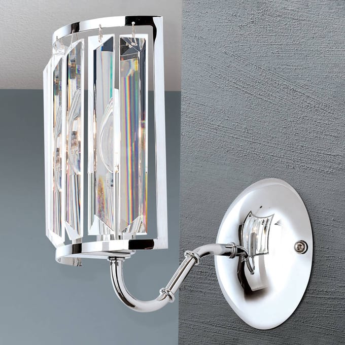 ORION Wandlamp Gstaad met kristalbezetting