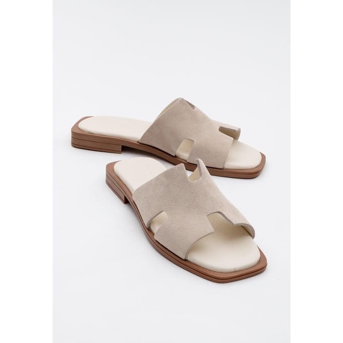 Jez Leer Slide Sandaal (Women)