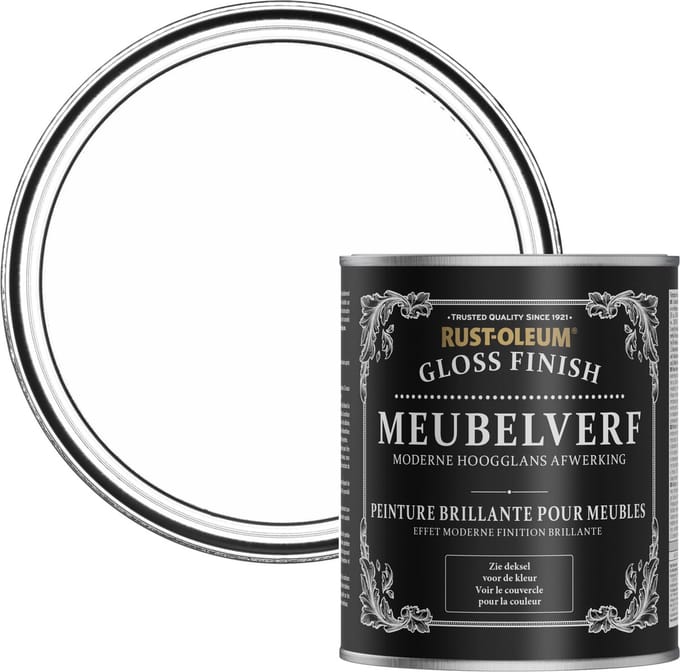 Rust-Oleum Wit Meubelverf Hoogglans - Katoen 750ml