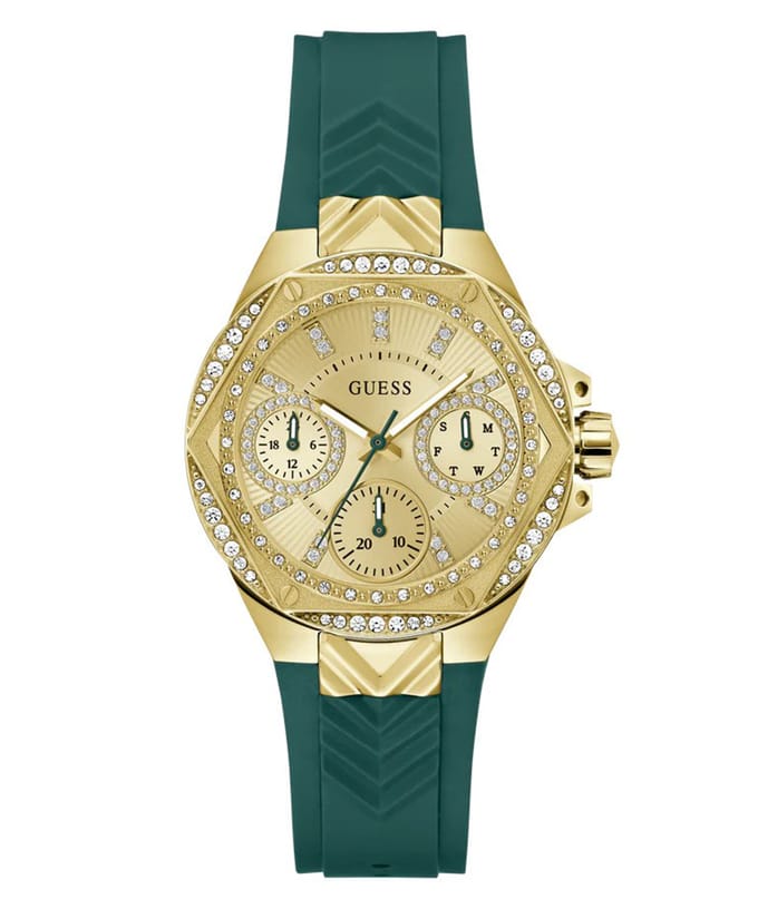 Guess Envy GW0774L2 Horloge - Siliconen - Groen - Ø 38 mm