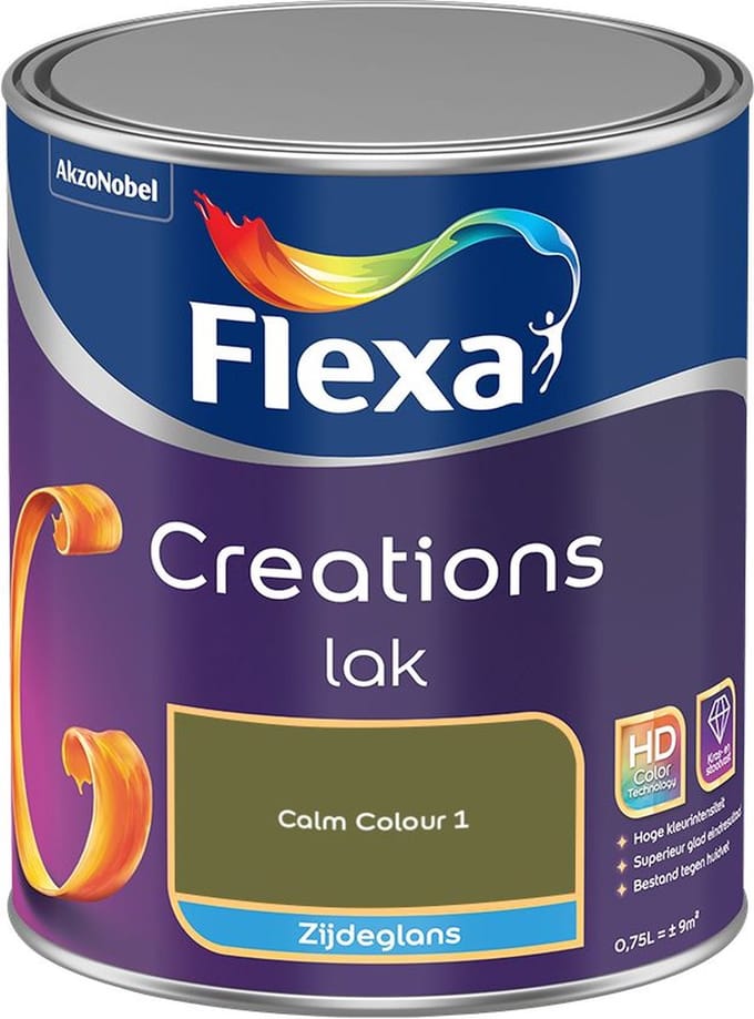 Flexa - Creations Lak Zijdeglans - Calm Colour 1 - Mengverf - 750 Ml