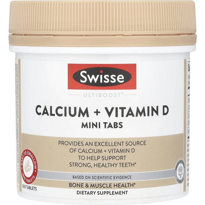 Swisse, Ultiboost® Calcium + Vitamine D Mini Tabletten, 300 Tabletten