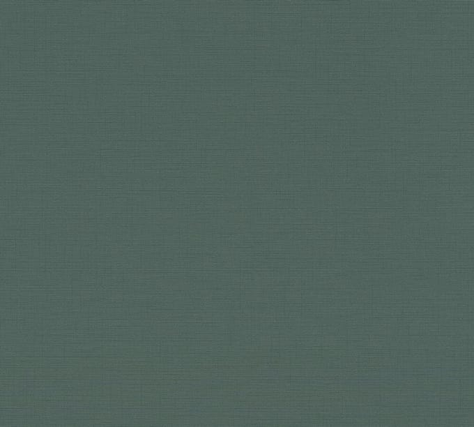 LINNENLOOK BEHANG | Basic - Groen Petrol - Living Walls Anna d'Andrea