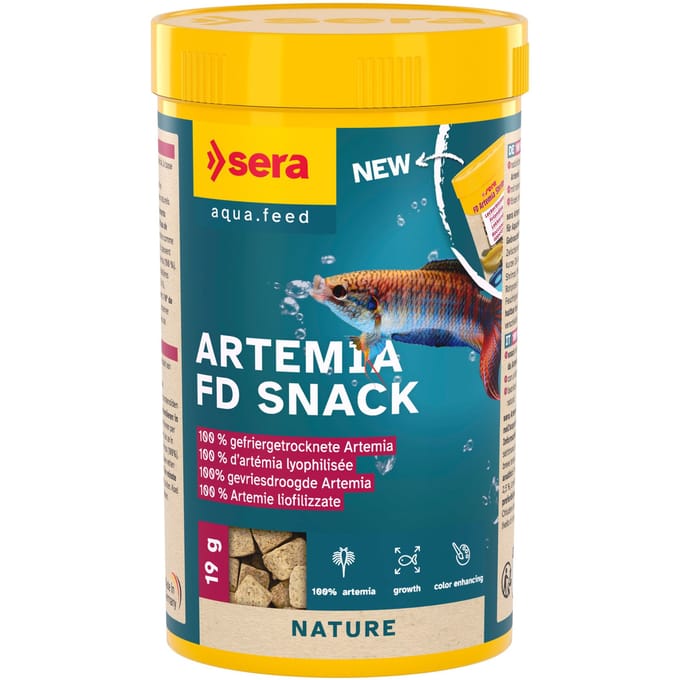 2x250ml Sera FD Artemia Garnalen Vissenvoer