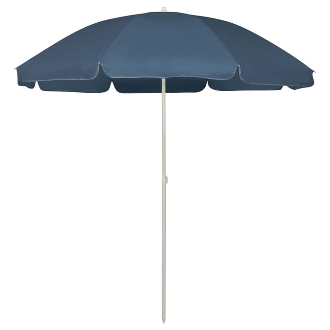vidaXL - Strandparasol - 240 - cm - blauw
