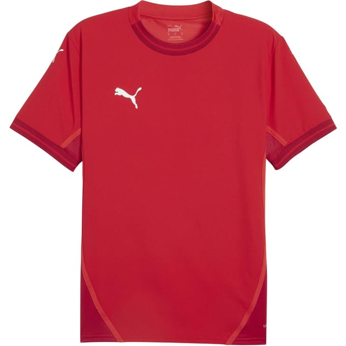 Puma Heren TeamFinal Jersey T-Shirt (Rood/Wit)