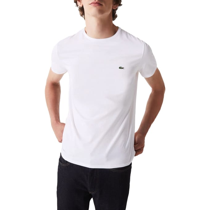 Lacoste Basic Sportshirt - Maat XS  - Mannen - wit